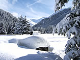 s.caterina valfurva in inverno dopo una copiosa nevicata